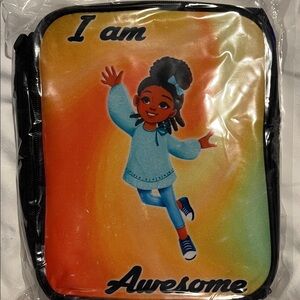 Colorful 'I Am Awesome' Lunch Bag